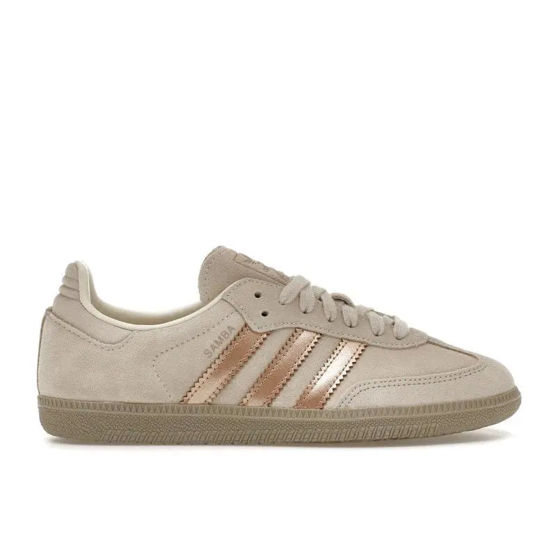 adidas Women's Samba OG Off White Copper Metallic,