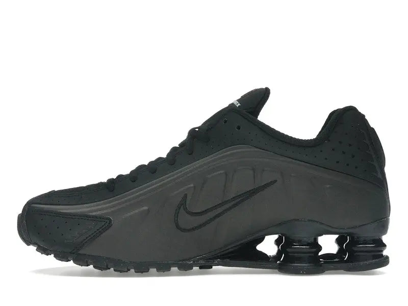 Nike Men's Shox R4 Black Bright Crimson, from