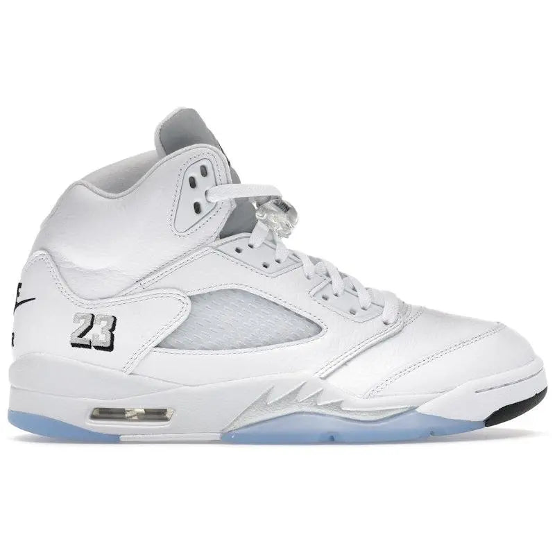 Jordan Men's 5 Retro White Metallic (2026) Shoes,
