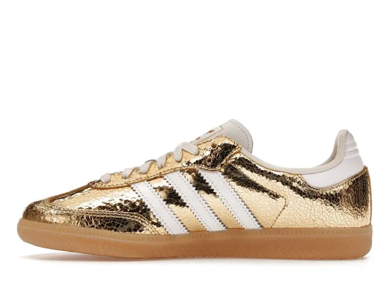 adidas Samba OG Gold Metallic Cracked Leather (Women's) (women)