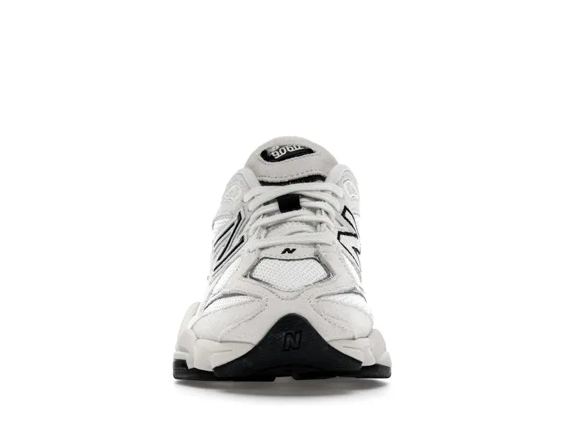 New Balance Men's 9060 White Black Metallic Silver Shoes,