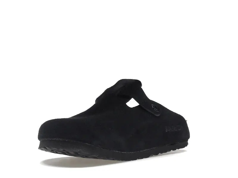 Birkenstock Unisex Boston Soft Footbed Suede Black,