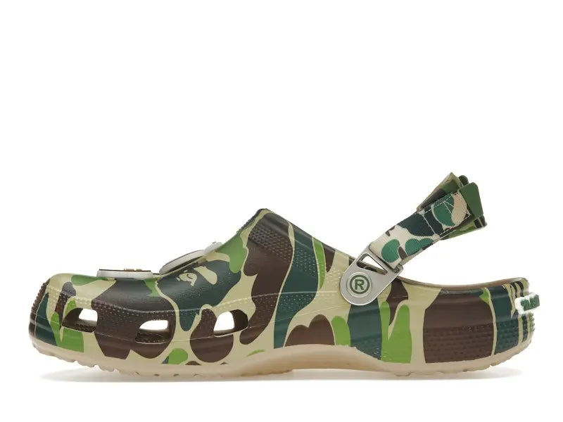 Crocs Men's Classic Clog A Bathing Ape ABC Camo Green,