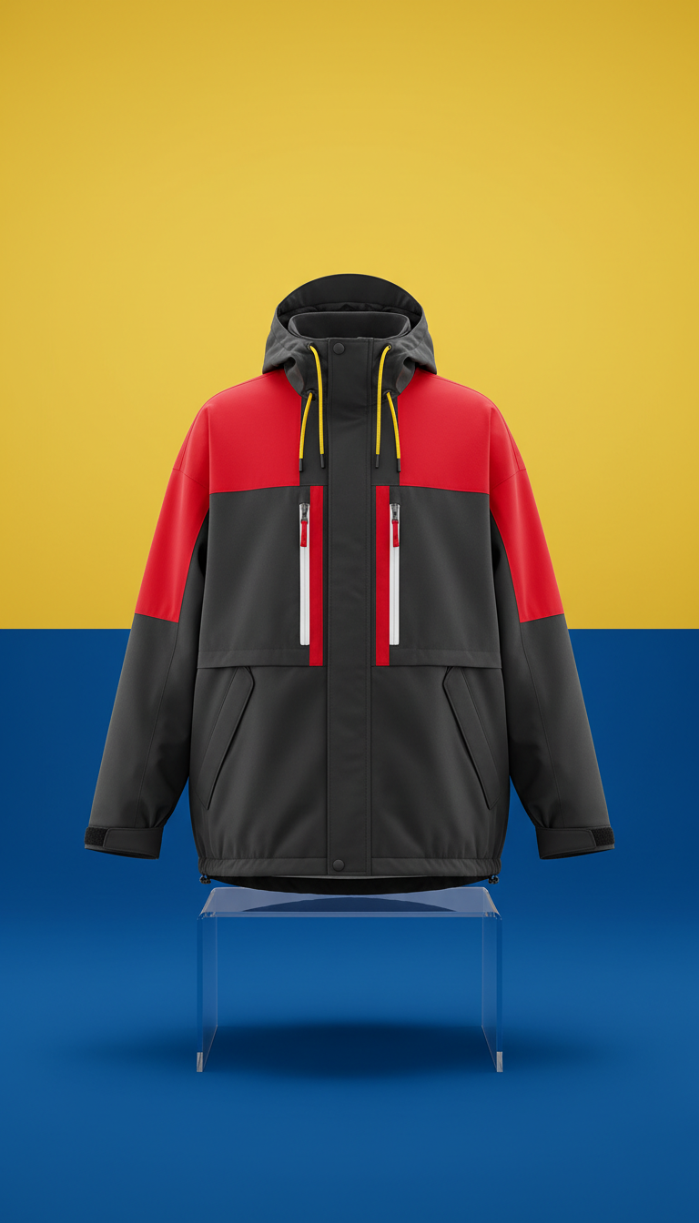 Oversize Tech-Fabric City Jacket