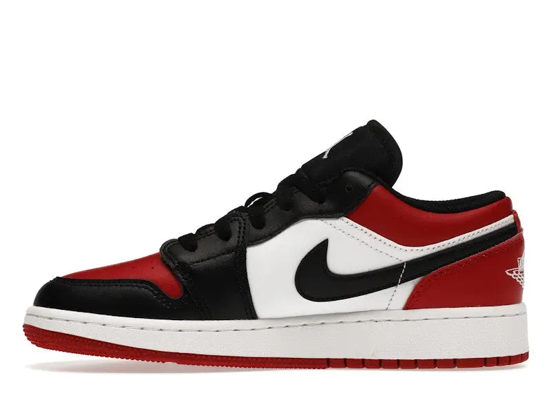 Jordan Kid's 1 Low Bred Toe Basketball Shoes,