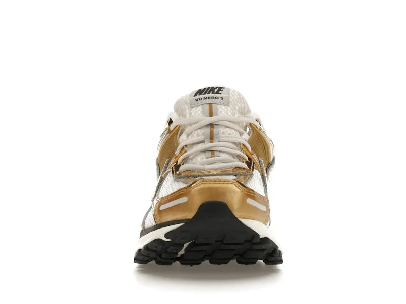 Nike Women's Zoom Vomero 5 Metallic Gold Running Shoes,