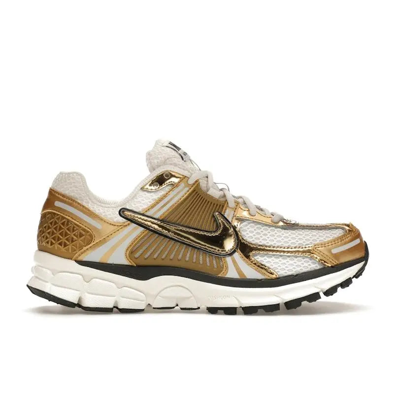 Nike Women's Zoom Vomero 5 Metallic Gold Running Shoes,